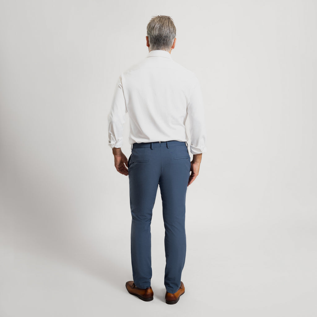 Bespoke custom athleisure technical men's suit los angeles model Guillermo in Marina