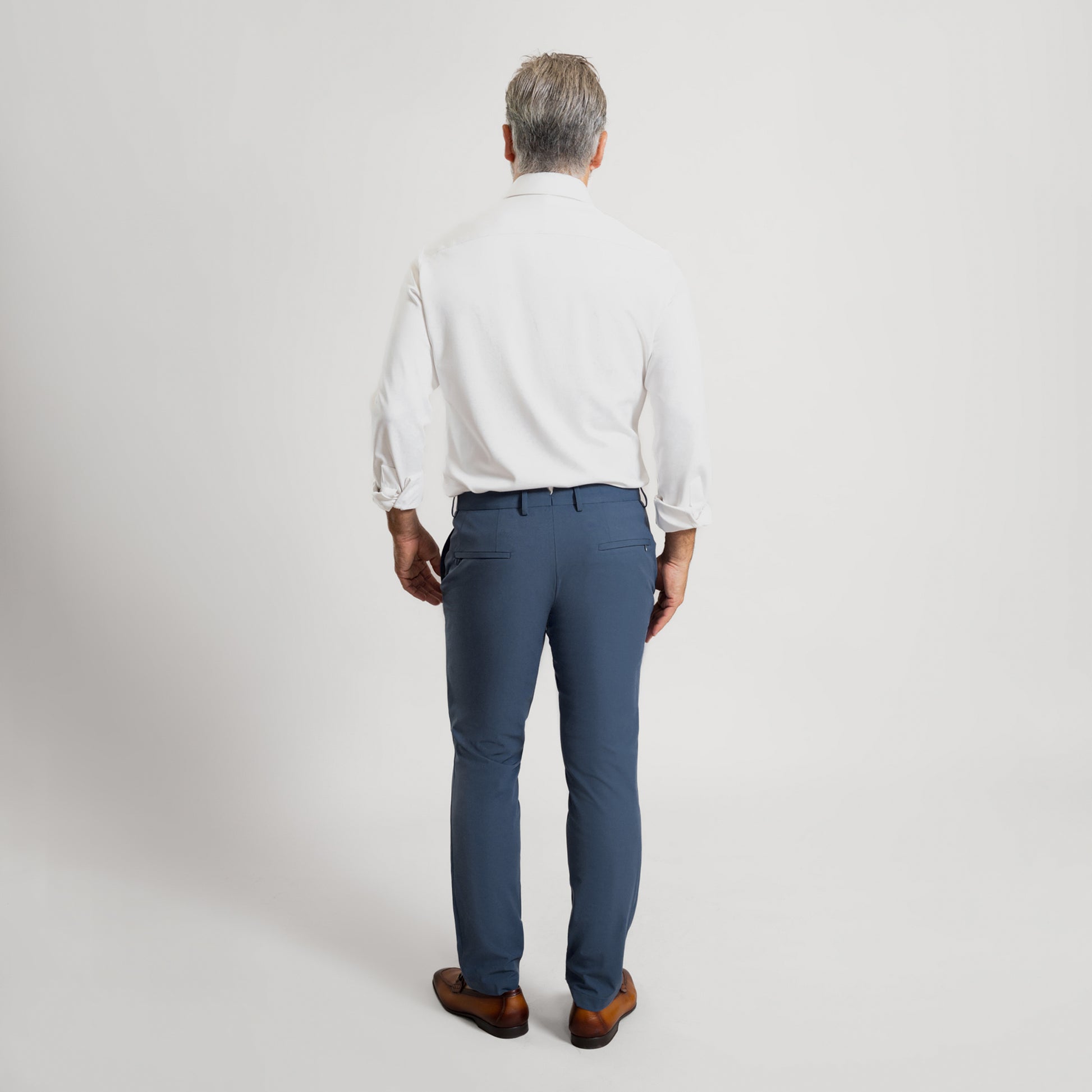 Bespoke custom athleisure technical men's suit los angeles model Guillermo in Marina