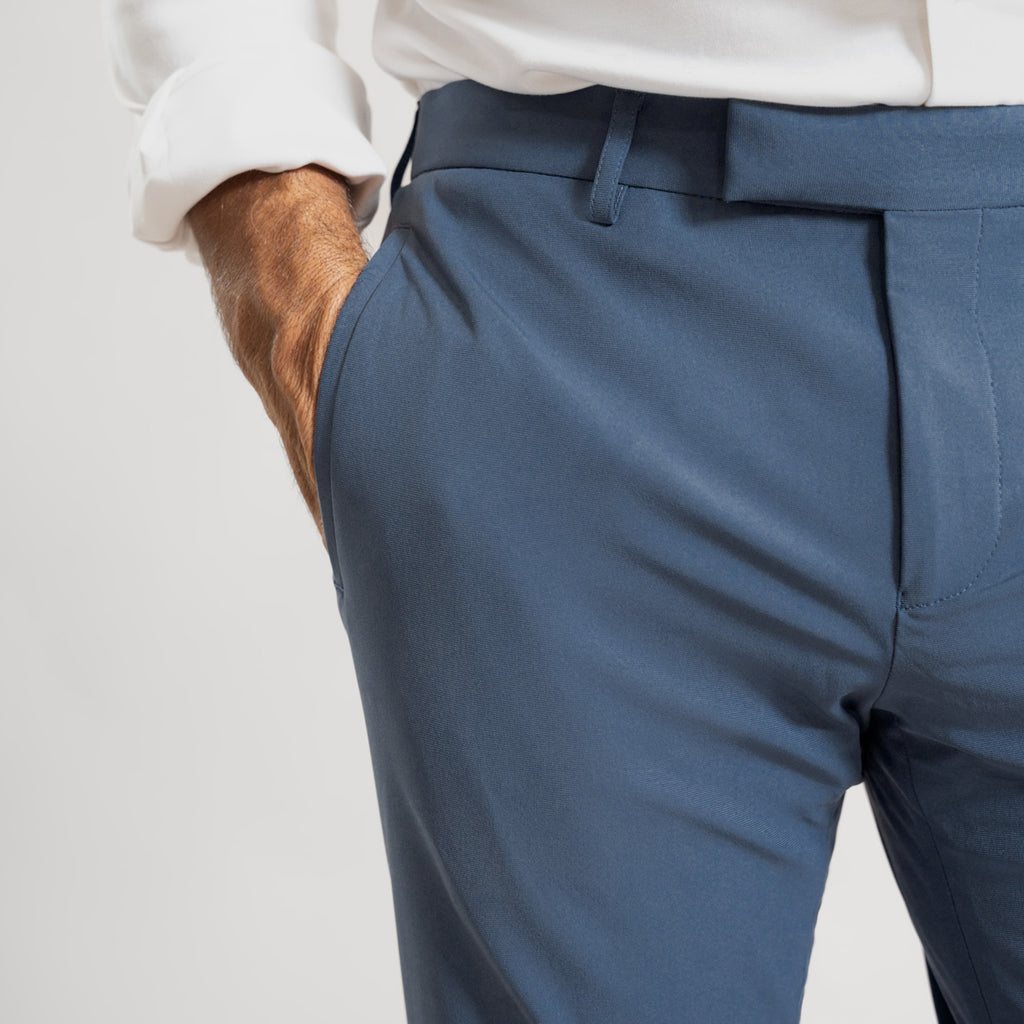 Bespoke custom athleisure technical men's suit los angeles model Guillermo in Marina