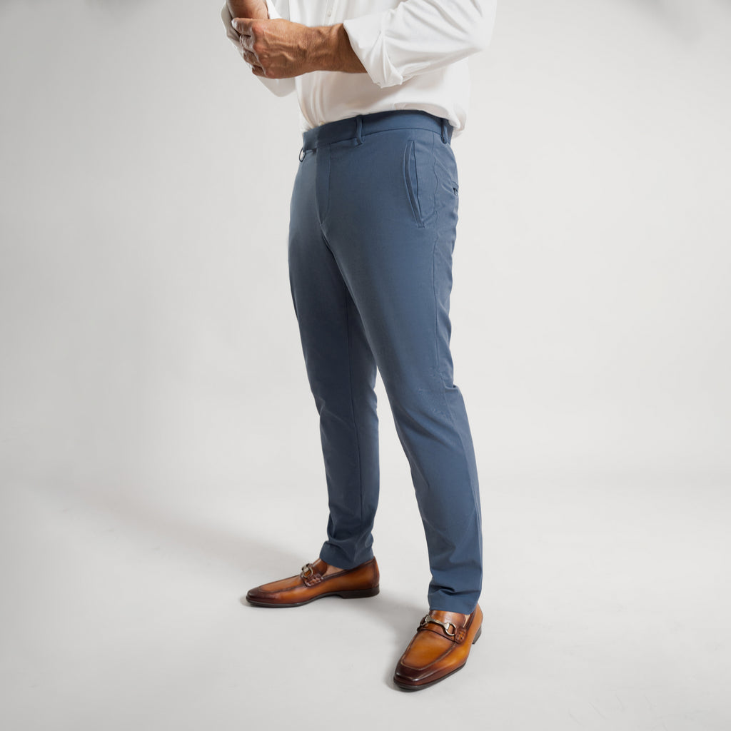 Bespoke custom athleisure technical men's suit los angeles model Guillermo in Marina