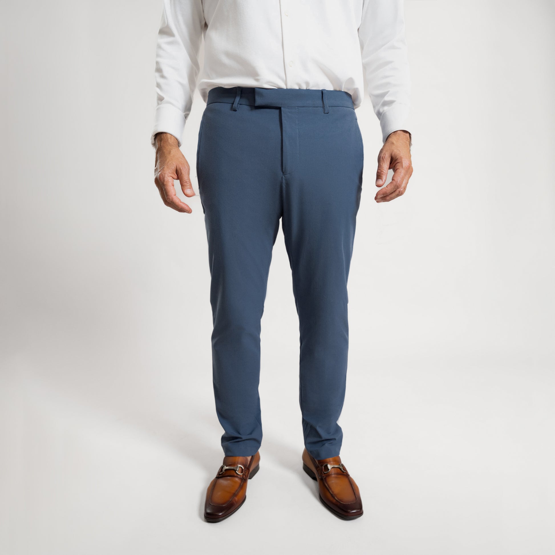 Bespoke custom athleisure technical men's suit los angeles model Guillermo in Marina