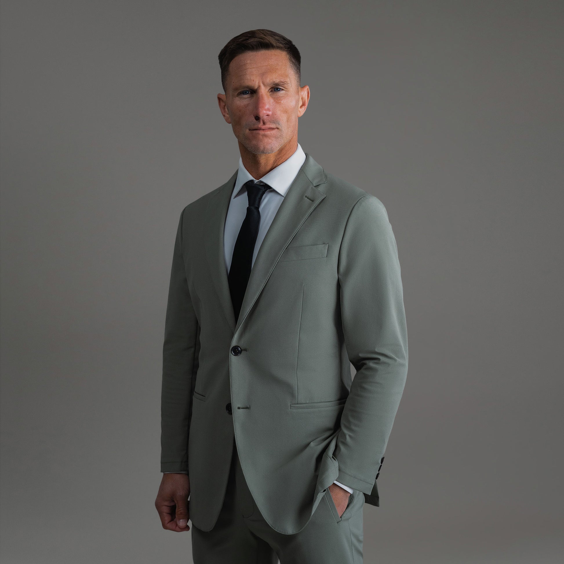Sample Soho FlexTech Blazer - Sage Gray