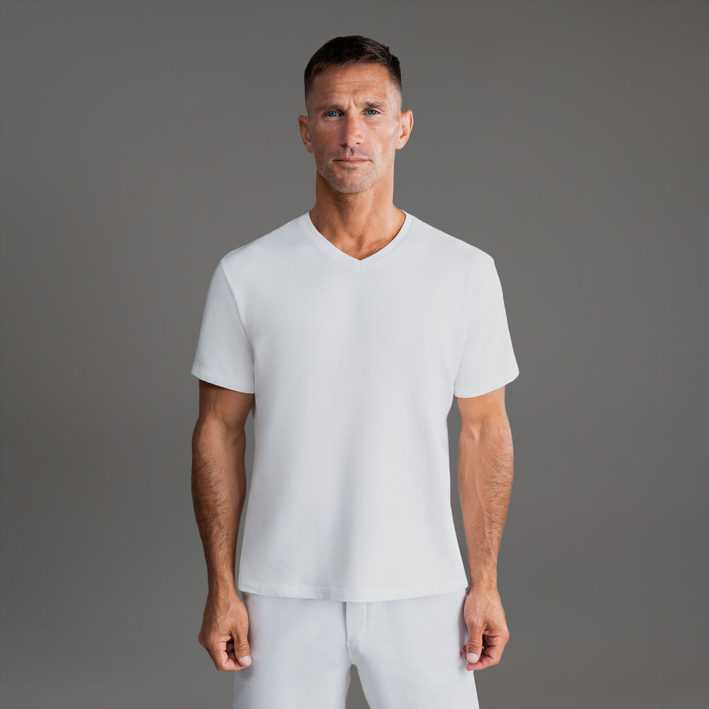 Cumulus V-Neck T-Shirt - White