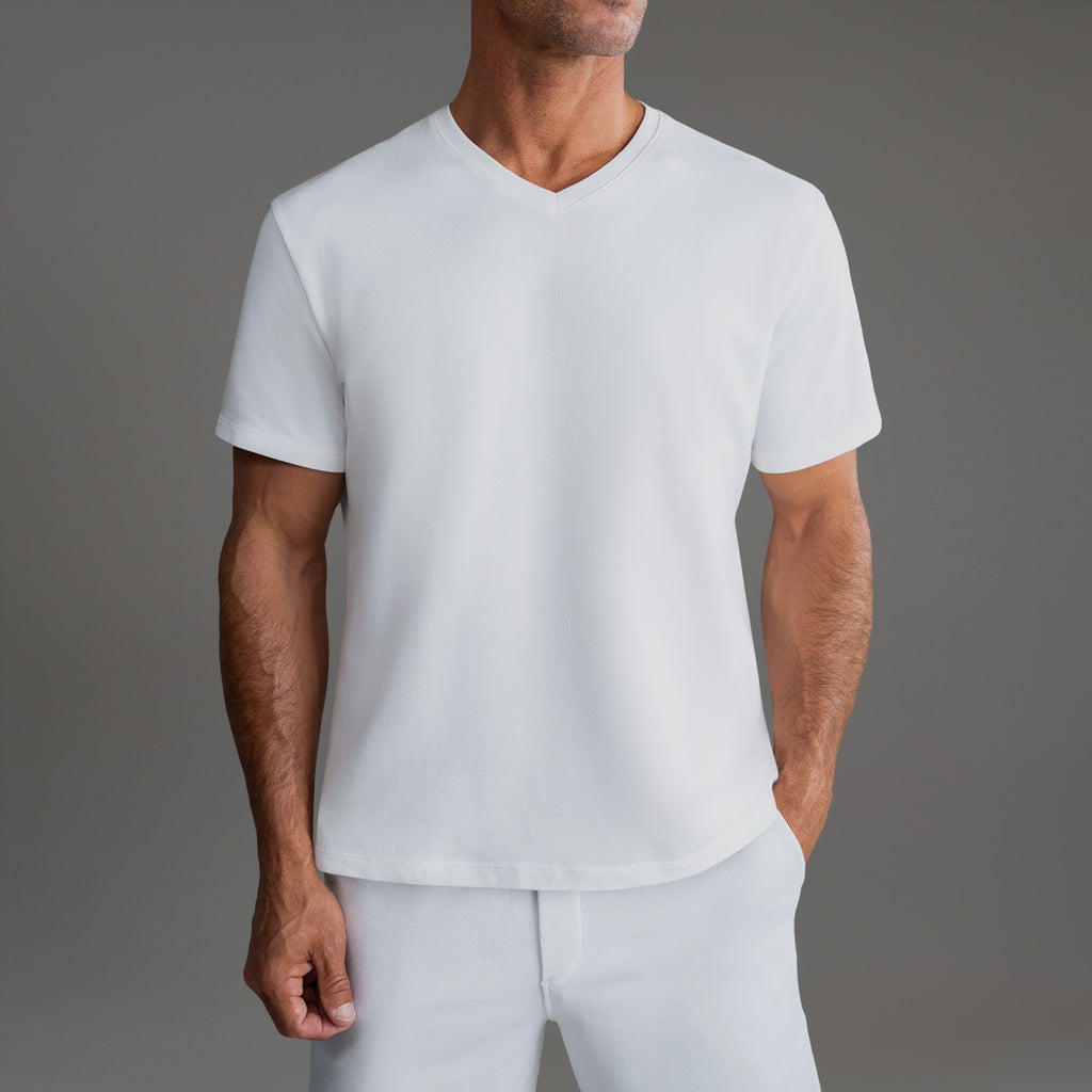 Cumulus V-Neck T-Shirt - White