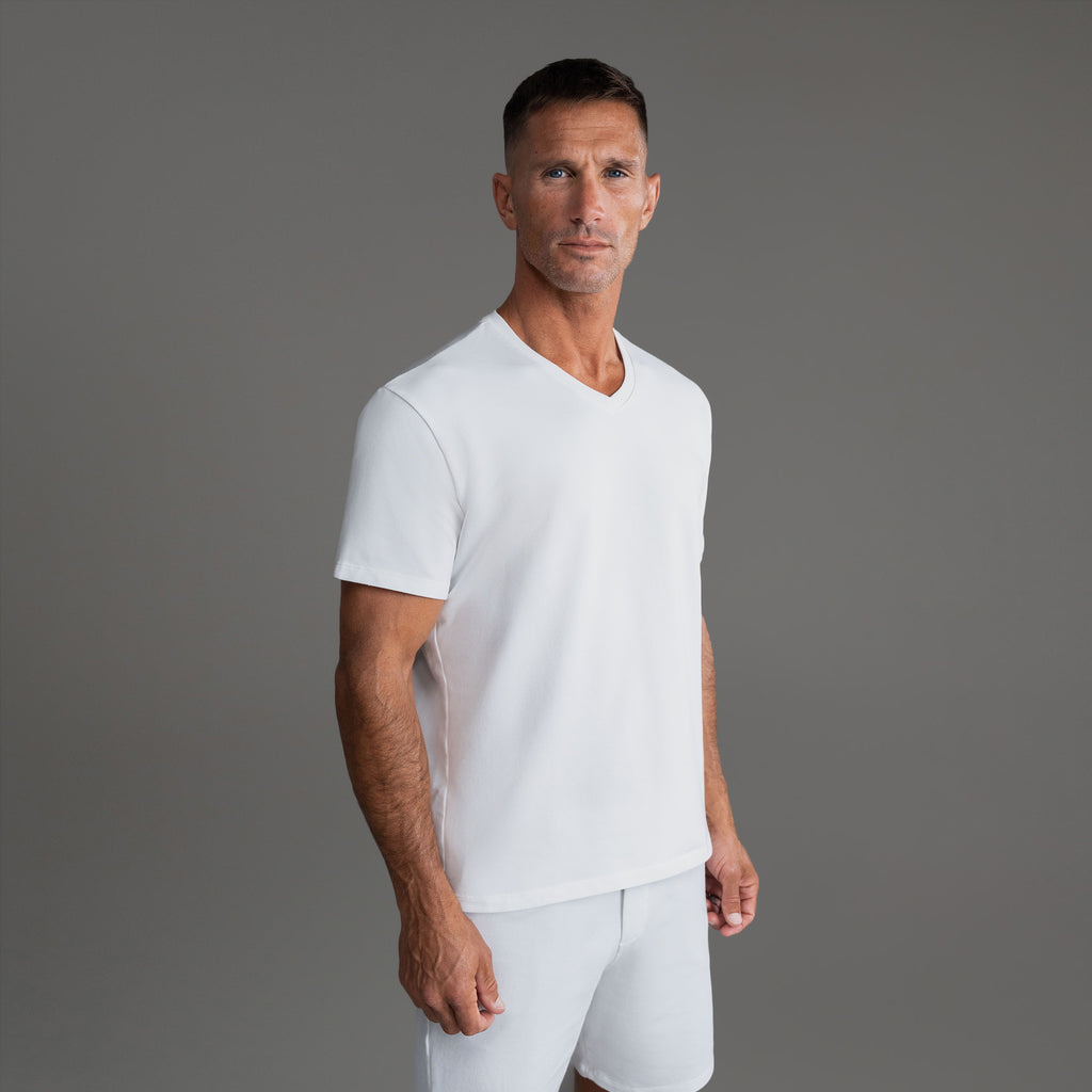 Cumulus V-Neck T-Shirt - White