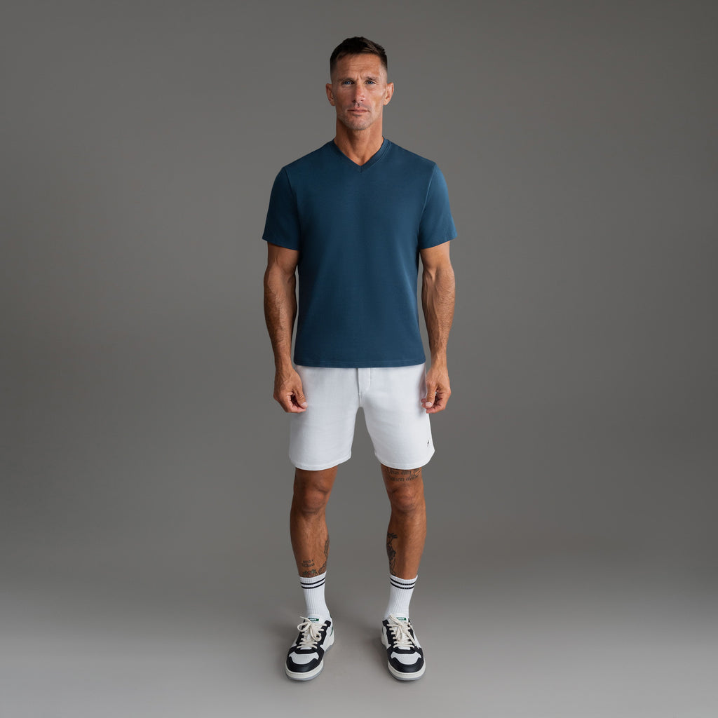 Cumulus V-Neck T-Shirt - Deep Sea