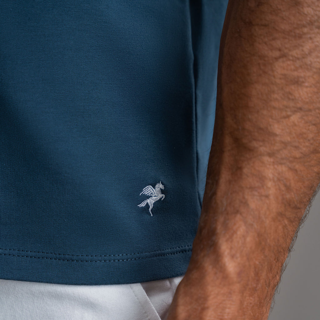Cumulus V-Neck T-Shirt - Deep Sea