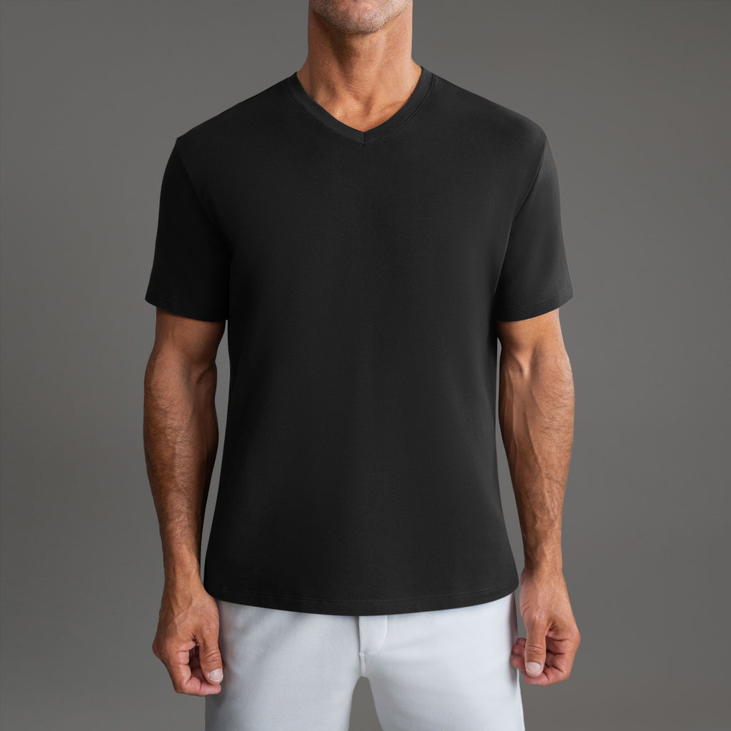 Cumulus V-Neck T-Shirt - Black