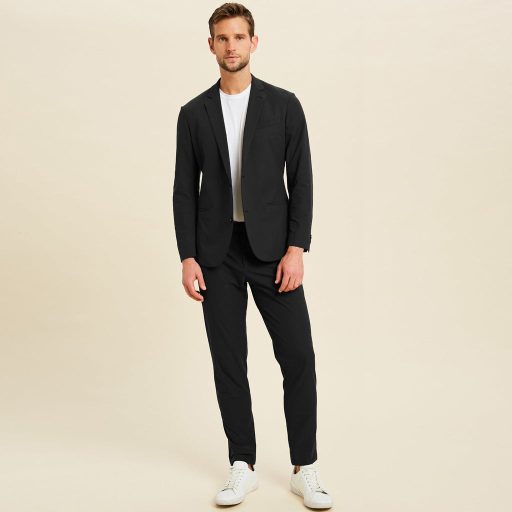 bespoke custom trousers pant chino performance technical model Jimmy in Black